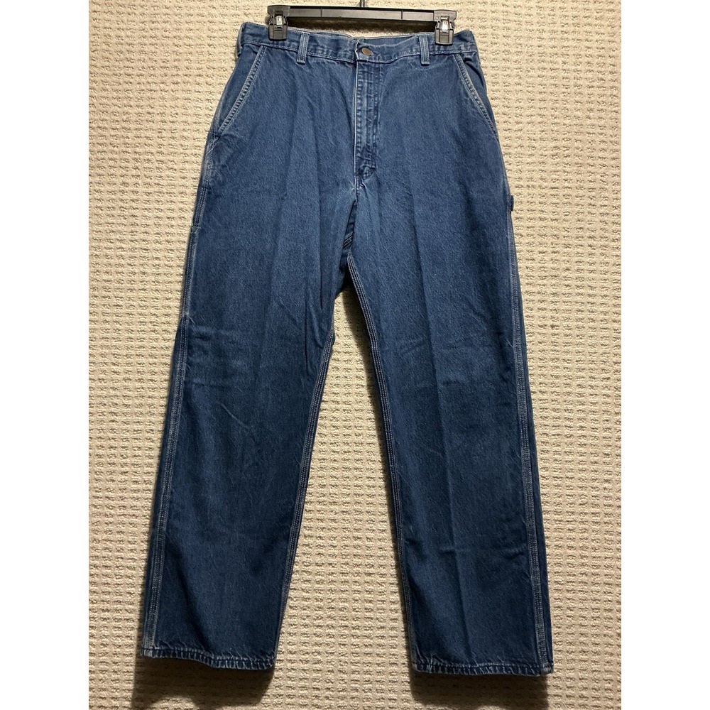 OshKosh Men Carpenter Jeans VINTAGE Blue 32x30 USA Union Made Sanforized 03/95